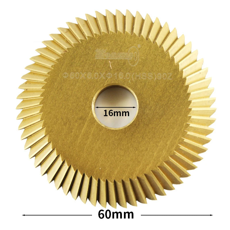 Key Copy Machine 60x6x16mm 90Teeth HSS Cutter Saw Blade Fit 238BS 2AS Qme