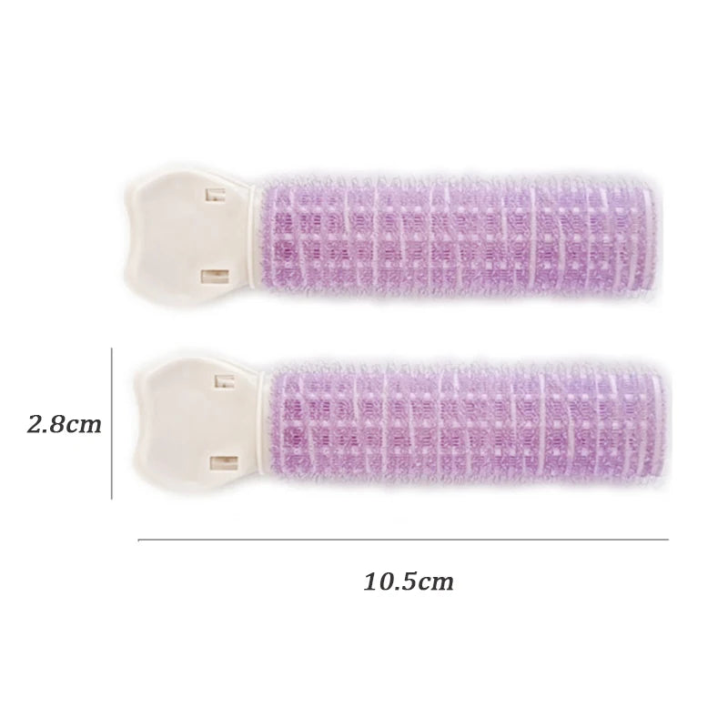 2pcs Hair Root Fluffy Clip Air Bangs Curler Self-adhesive Curling Hair Lazy Curling Tube Hair Styling Tool Hair Curler Hair Pins Qme