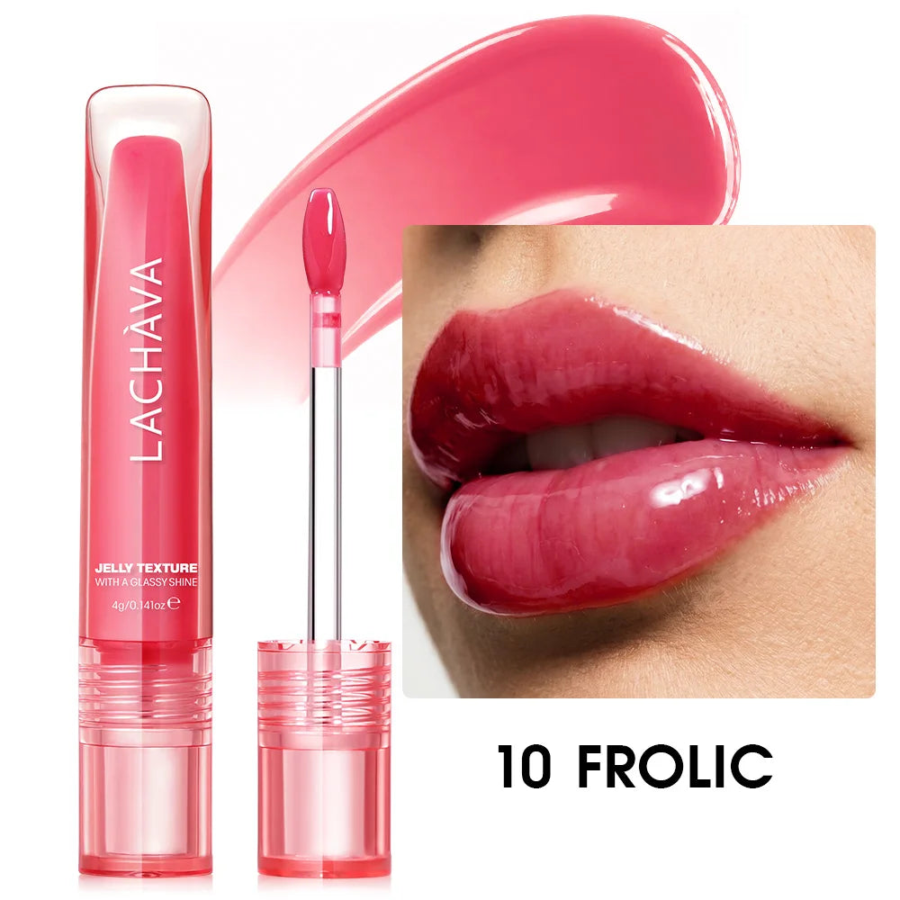 Jelly Lip Oil Gloss Glassy Shine Moisturizing Long Lasting Non-sticky Qme 10