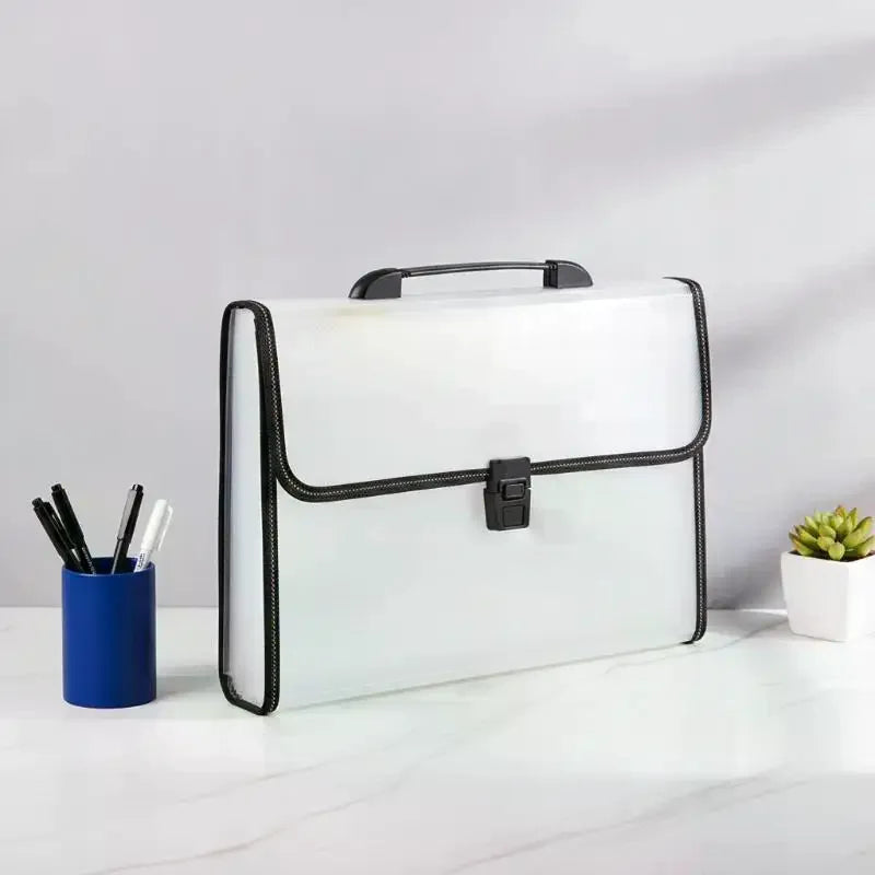 Long Document Organizer Folder Lightweight File Holder Handle Student Qme