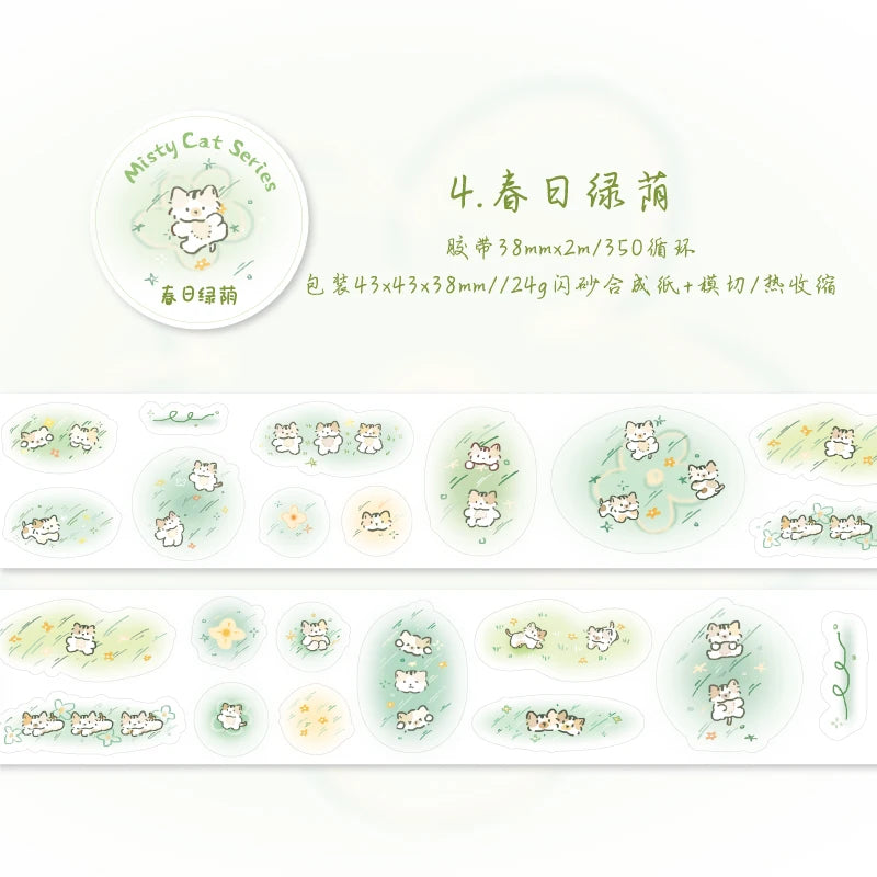 38mm*2m/Roll Cartoon Washi Tape Decorative Adhesive Tape School Journal Supplies Scrapbooking Kawaii Stationery Masking Tape Qme D