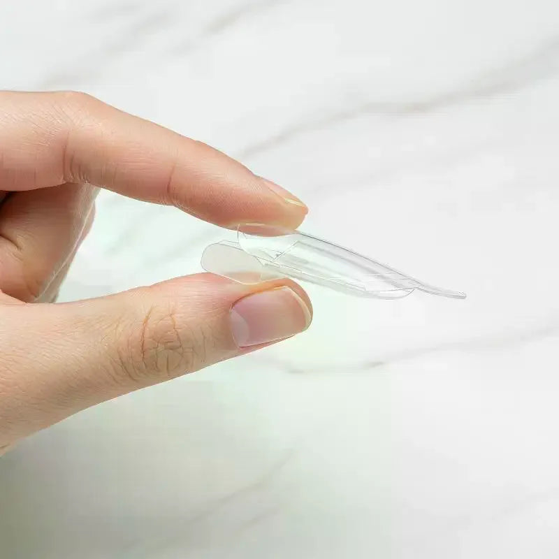 Nail Clear Rocket Shape Sandwich Dual Forms Reusable Full Cover Molds Qme