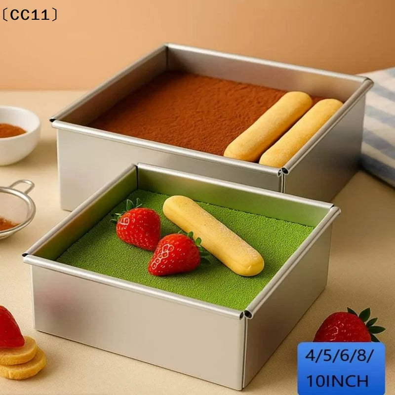 4 5 6 8 Tiramisu Muffin Pan Aluminum Alloy Square Cake Baking Mould Qme
