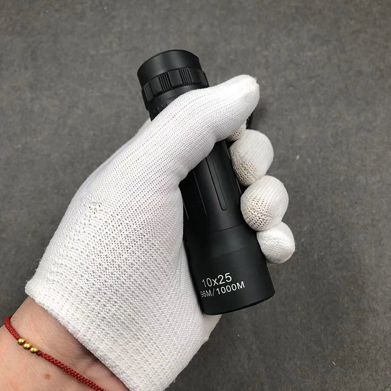 10 25 Zoomable Telescope Optic Lens Night Vision Monocular Scope Qme