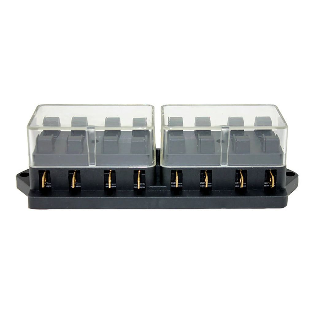 8 Way Box Holder Block with 8 Standard Fuses for Car Truck Boat Vehicle 12V/24V/32V Blade Blocks \u0026amp amp Holders Qme