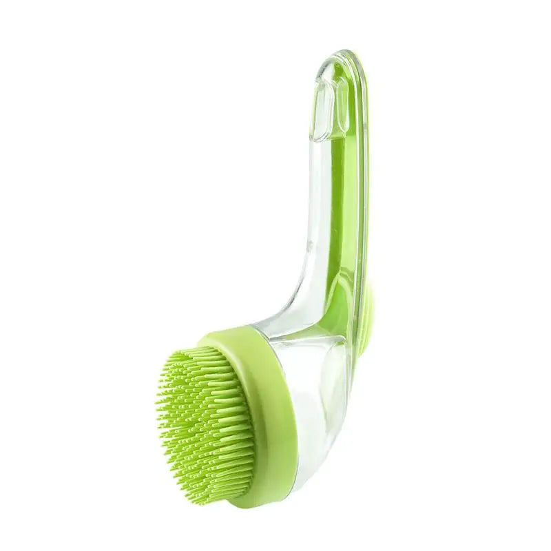 Grooming Cleaning Fur Hair Pet Cat Bath Brush Long Handled Massage Qme A3