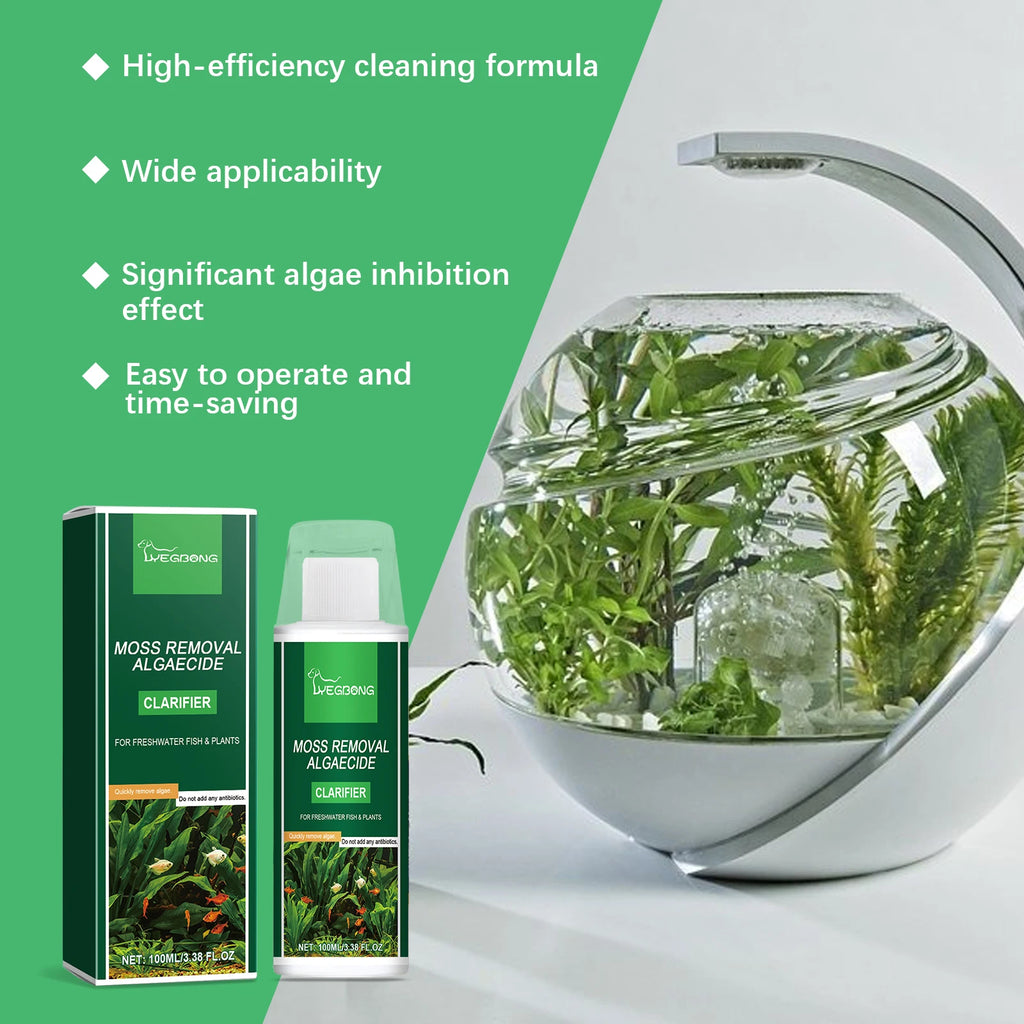 Moss Removal Algaecide Quickly Improve Water Effectively Inhibit Algae Growth Keep Water Clean Algae Removal Clarification Agent Qme