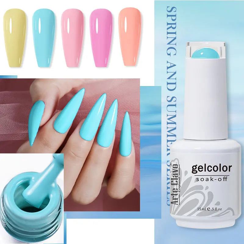 Arte Clavo Gel Nail Polish Spring 140 Colors Summer Decoration Semi Qme
