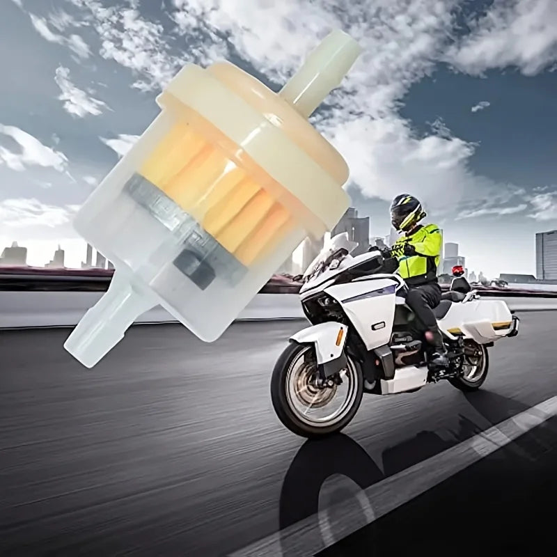 Universal 10 unids/set 6mm manguera motocicleta gasolina combustible filtro de aceite para Scooter motocicleta ciclomotor Scoote Qme