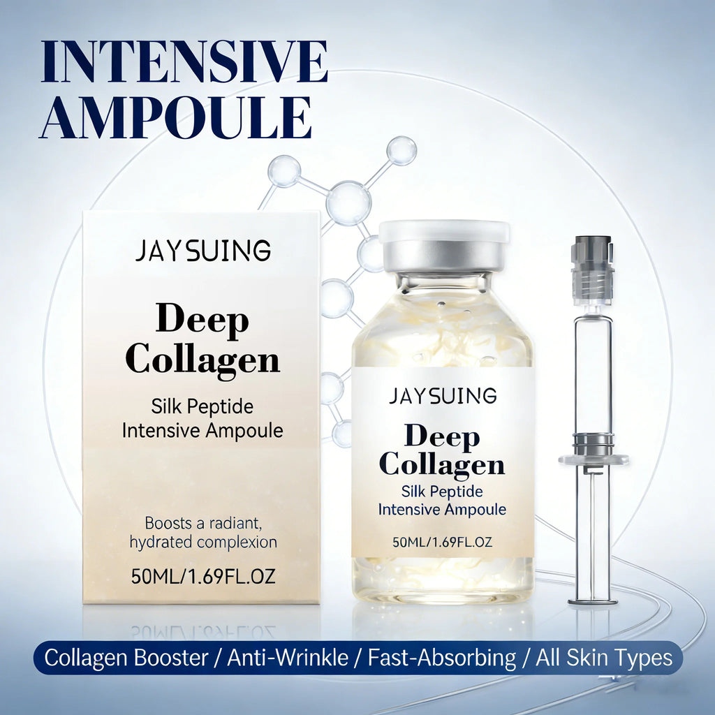 Collagen Silk Peptide Intensive Ampoule Lifting Tighten Skin Elasticity Booster Hydrating Anti-Wrinkle Firming Moisturizer Skin Qme
