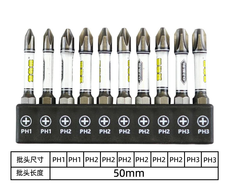 Upgrade 1 4 Screwdriver Bit Impact Drill Batch Head Torx Hexagonal Qme Red