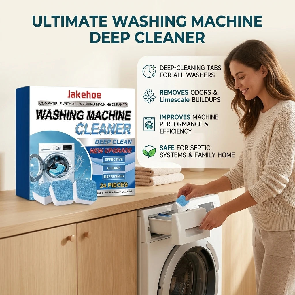 Washing Machine Cleaning Tablets Removing Mold & Scale Eliminate Odors Reduce Bacterial Growth Powerful Washing Machine Cleaner Qme