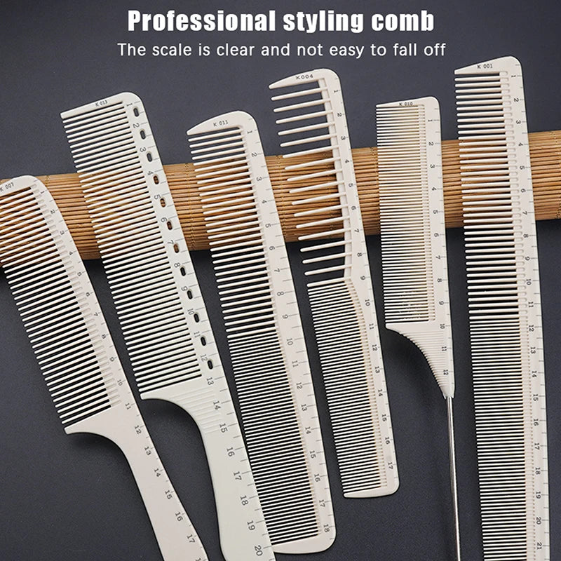 Professional Barber Comb Precision Plastic Integrated Laser Scale Qme