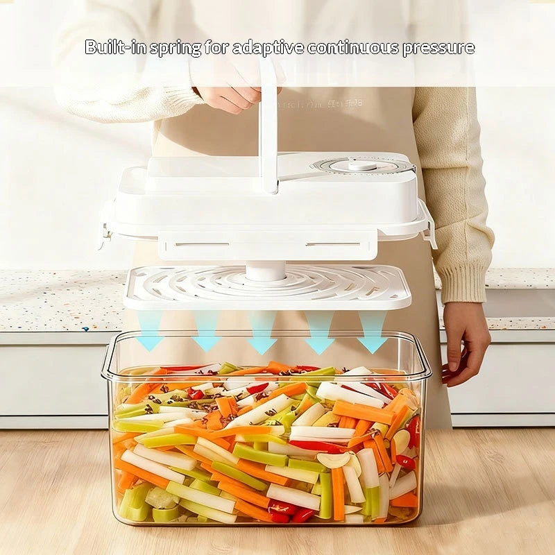 Gherkin Sauerkraut Olive Kimchi Storage Container4L Plastic Pickle Qme