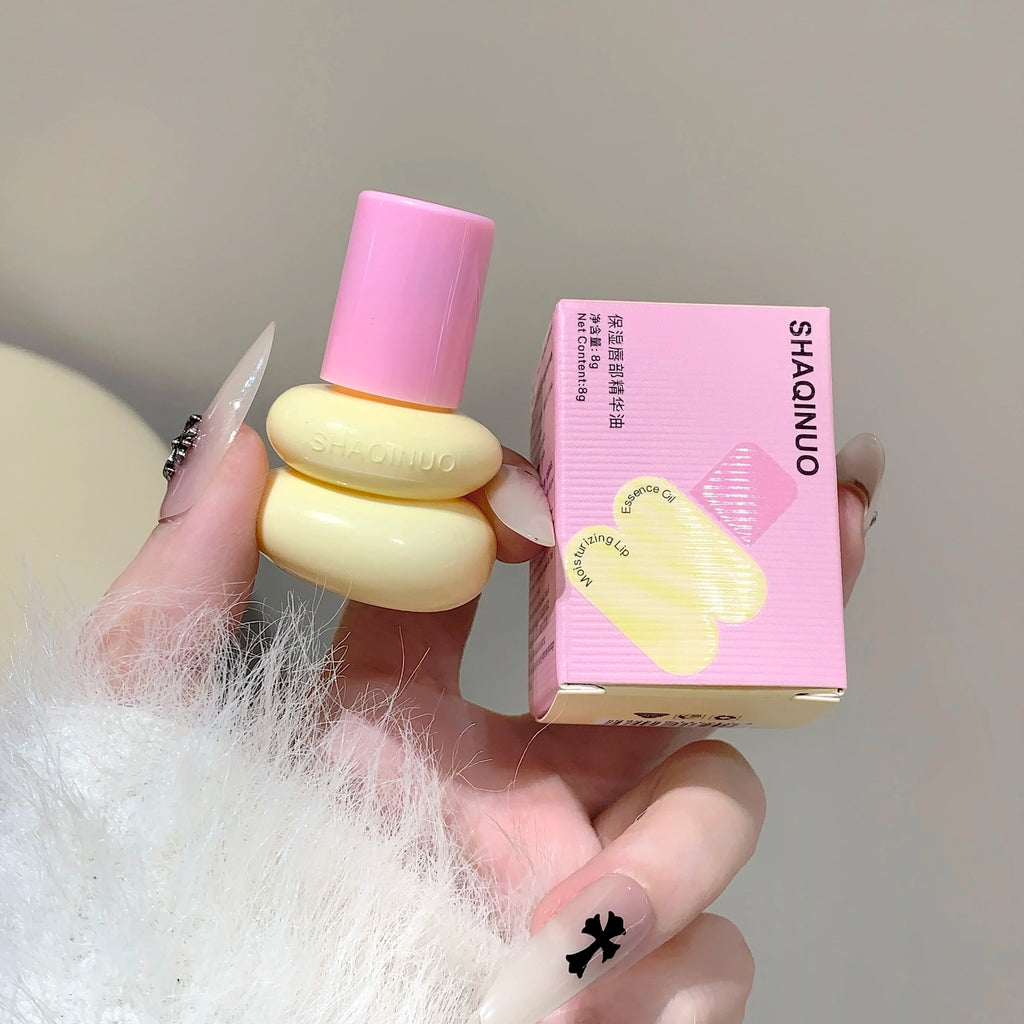 SHAQINUO Roll-on Moisturizing Lip Essence Oil Balm Gloss Hydrating Qme