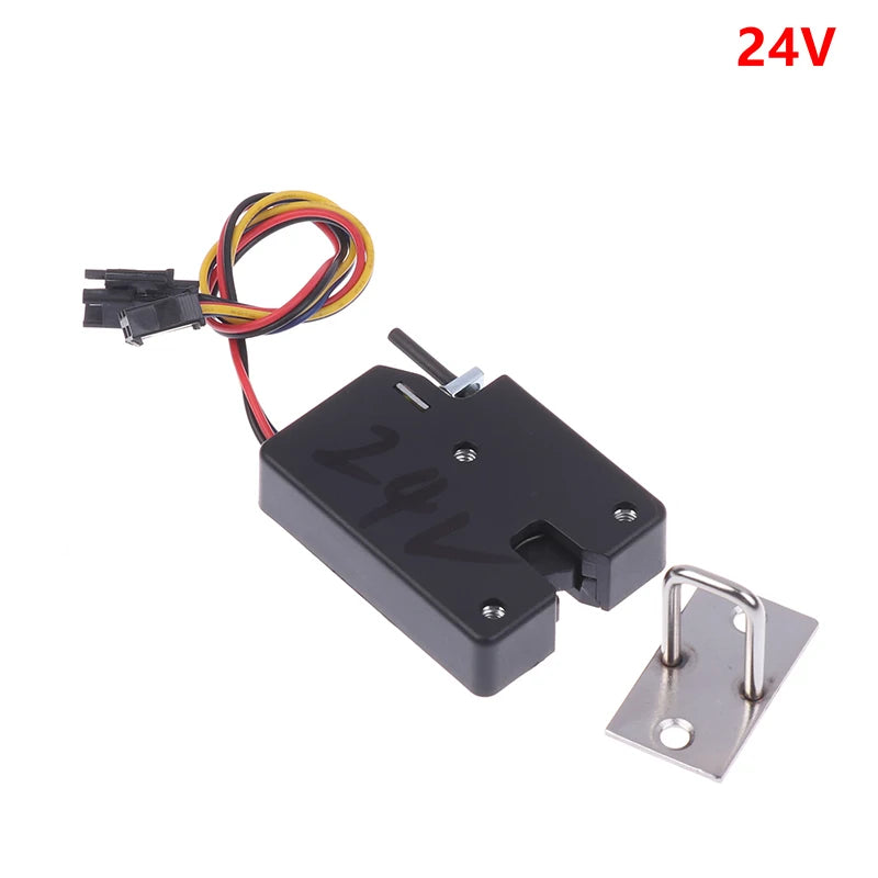 DC 5V 12V 24V Mini Small Electric Control Cabinet Door Lock Cabinet Lock Locker Drawer Lock Electronic Lock Access Control. Qme 24V