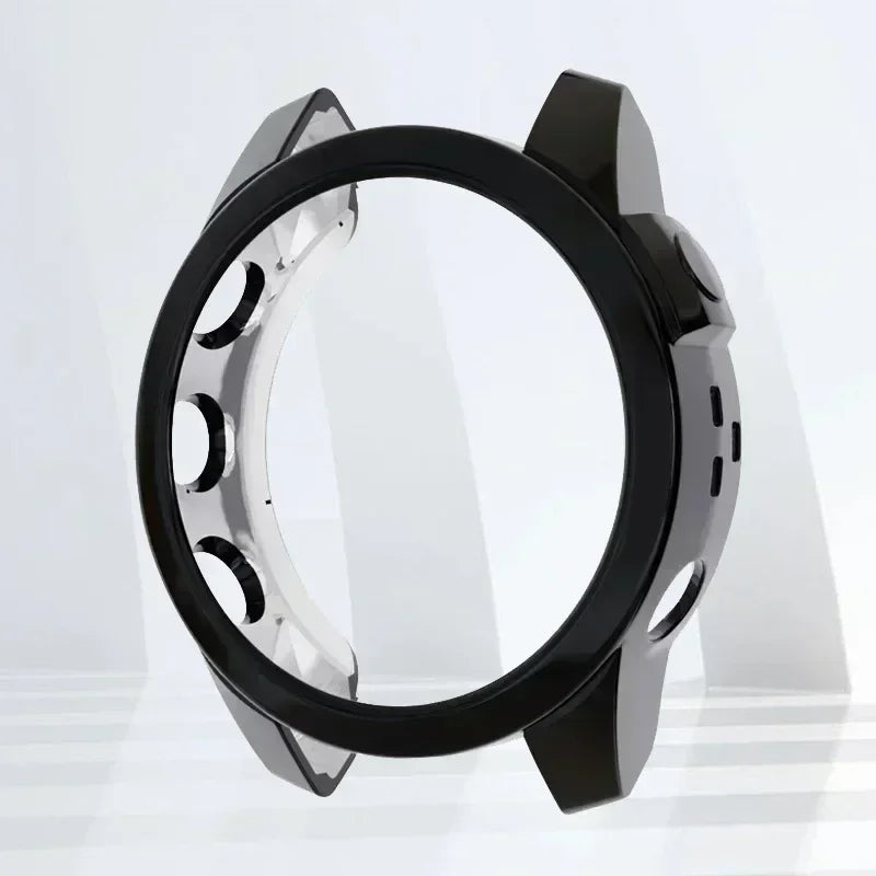 TPU Protective Case Cover for Garmin Fenix 7 7S 7X Smart Watch Clear Colorful Soft Protector Epix Pro 51mm 47mm 42mm Cover Shell Qme black Garmin fenix 7