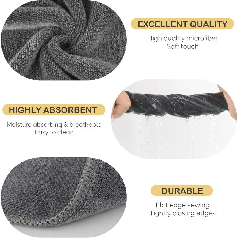 U-shaped Facial Towels Estheticians Massage Coral Fleece Split Qme