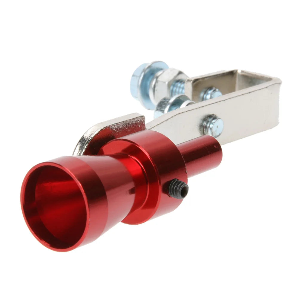 Practical Sound Simulator Portable Car Turbo Whistle Exhaust Pipe Whistle Muffler Blow Off Car Automobile Accessories Qme Red