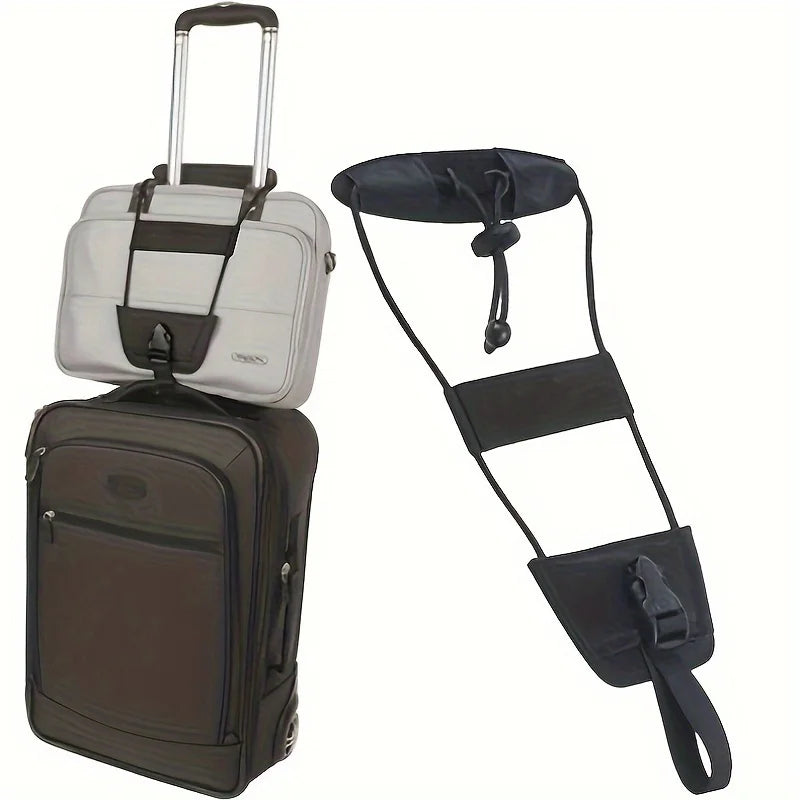 1 adjustable luggage strap, elastic tie-down strap, suitcase securing strap Qme