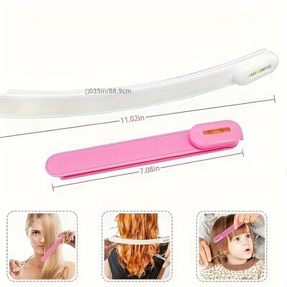 3Pcs/set Hair Cutting Tool Kit Bangs Trimming Scissors Comb Set for DIY Home Hair Styling Qme