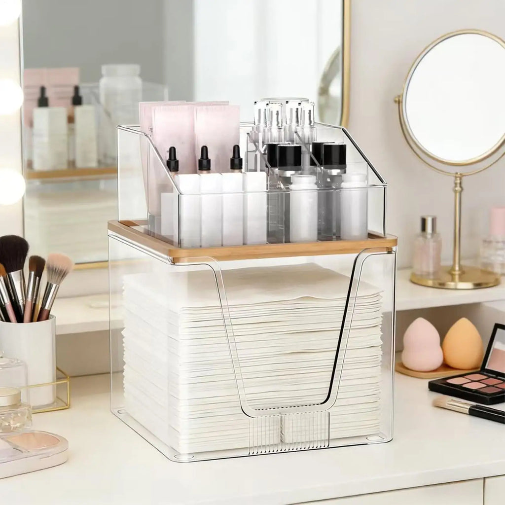 Skincare Organizers 2 Layer Multifunctional Acrylic Clear Cases Qme