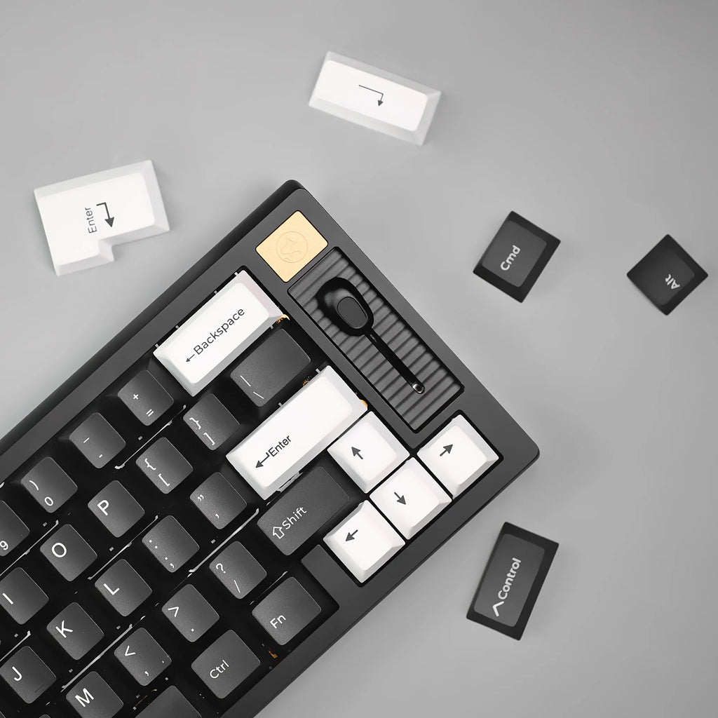 146 keys Cherry Height PBT keycaps Thermal Sublimation Black White Two Tone Keycaps for MX Mechanical Keyboard Gaming Keycaps Qme