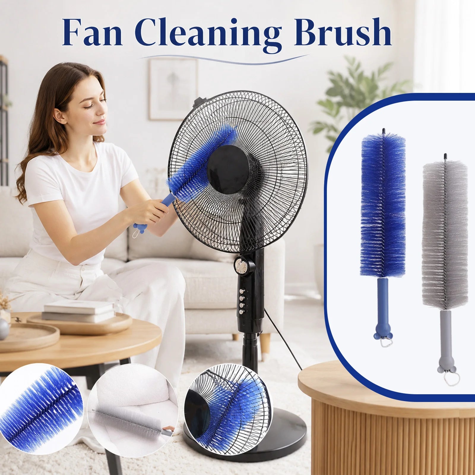 Flexible Durable Feather Duster Multifunction Cleaning Brush for Dusting Fans Blinds Vents and Electronics Qme