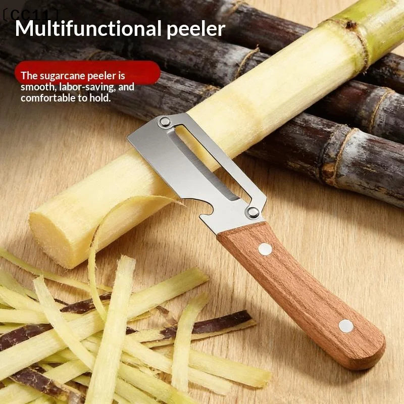 Durable Smooth Multi Functional Vegetable Peeler Ergonomic Wooden PP Qme