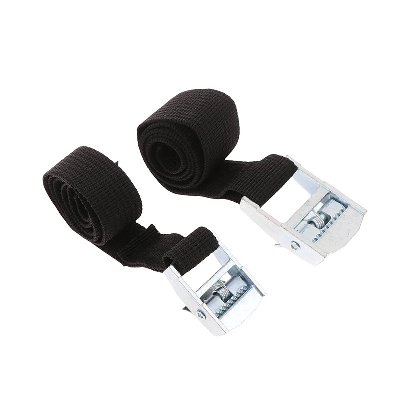 Buckle Tie-down Belt Cargo Lashing Straps Car Motorcycle Bike Metal Qme