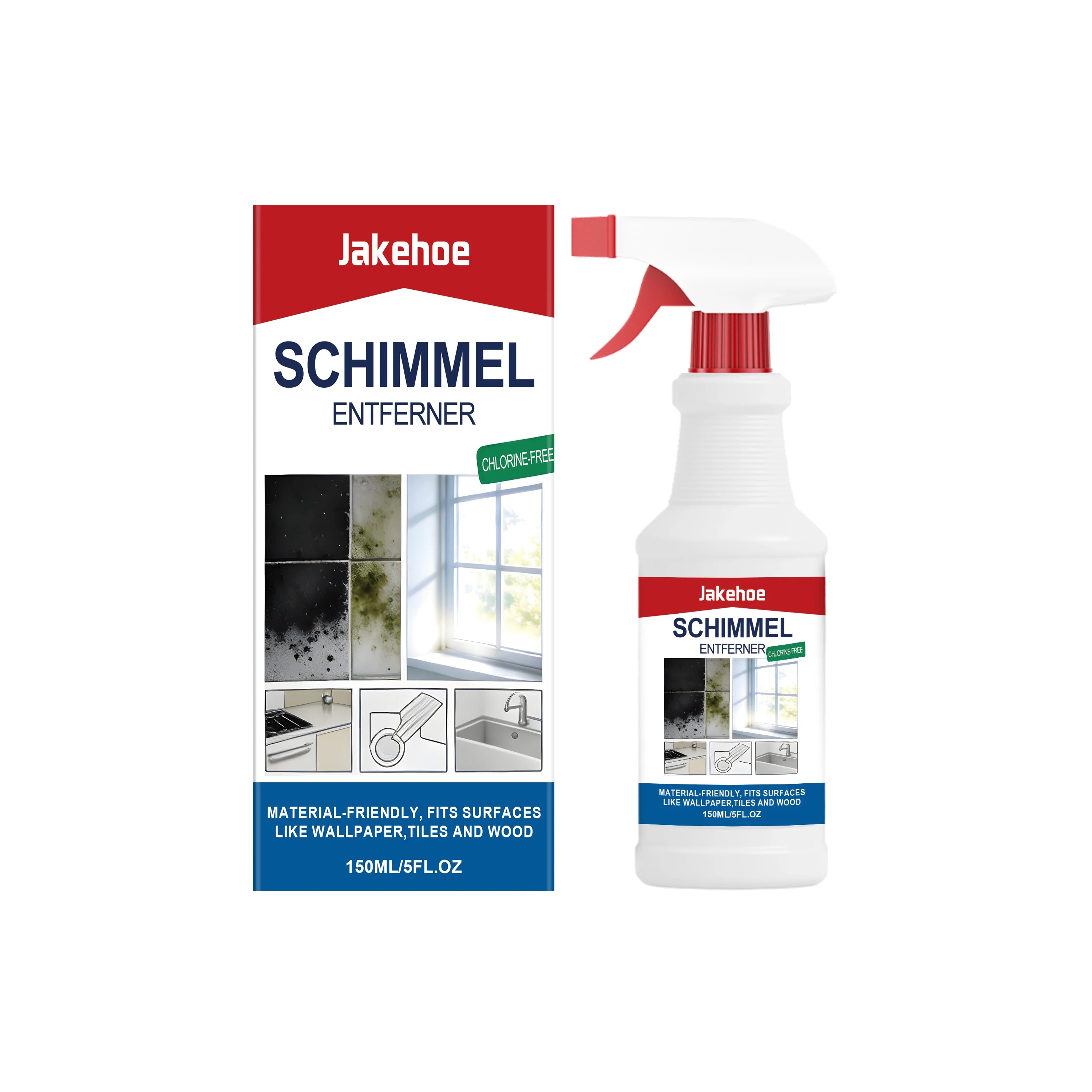 Household Mold Cleaning Spray Removing Mold Stains Reduce Odor Freshing Air Prevent Mold Growth Multi Functional Cleaning Agent Qme 150ml Boxed