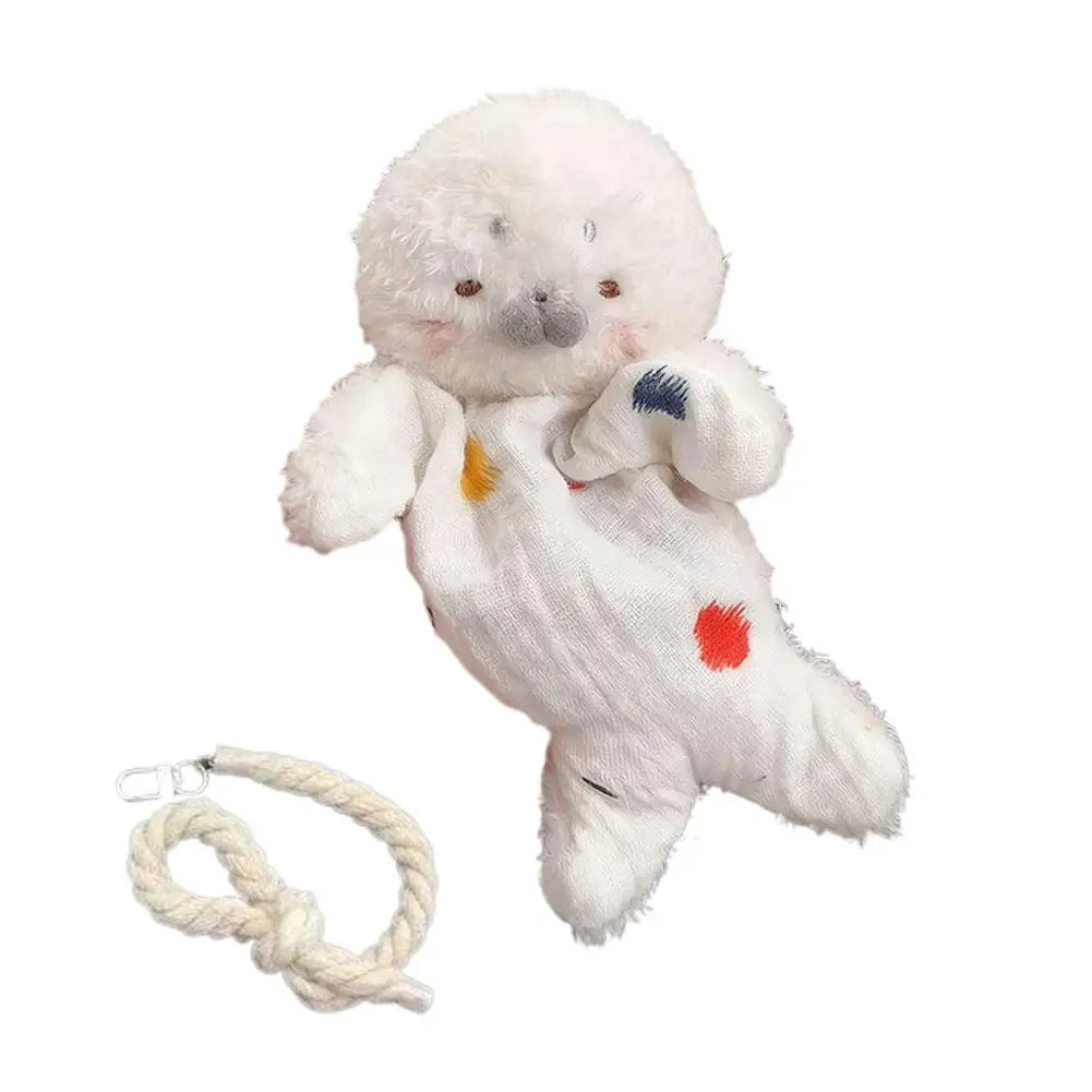 Cute Seal Plush Toy Soothing Bean Bag Great Holiday Couples Friends Qme C