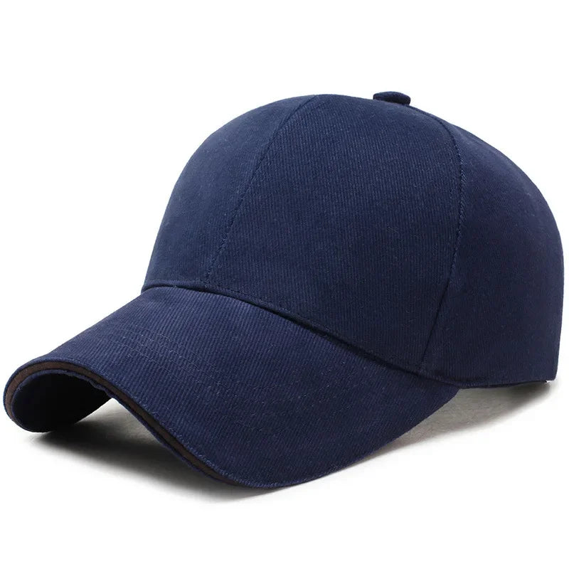 2pcs Cotton Baseball Cap for Women and Men Fashion Snapback Cap Unisex Hip Hop Hats Embroidery Summer Sun Hats Gorras Dad Hat Qme navy