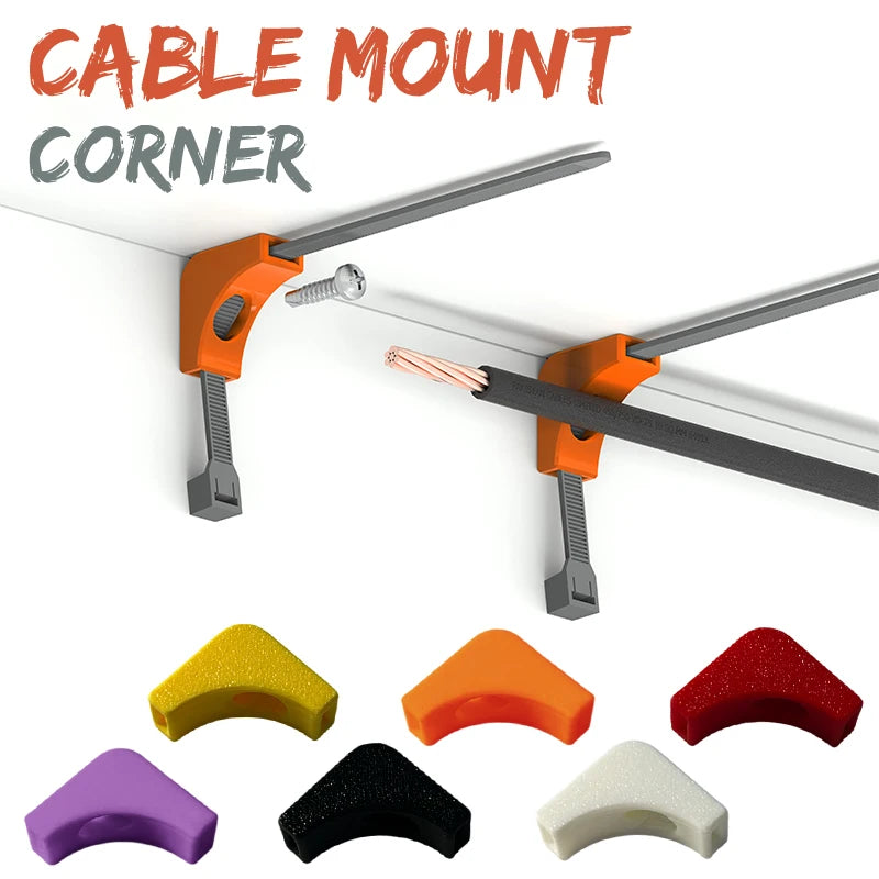Flat Wire Wall-mounted Cord Organizer Clips Screws Easy Fix No More Qme