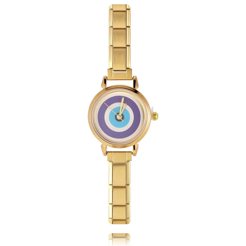 Wholesale Fashion Gold Sliver Color Round Women Watch Luxury Analog Wristwatches Reloj Mujer Girls Clock Gift（Without Box） Qme Style 16