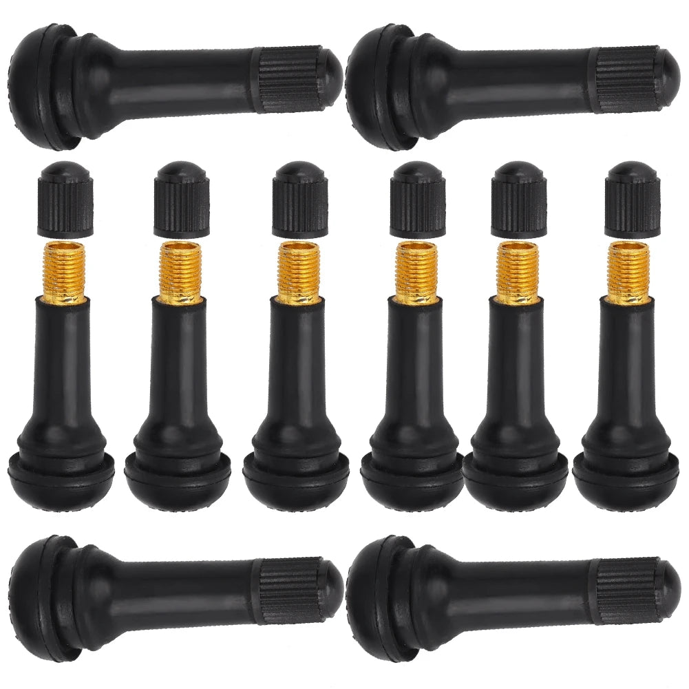Car Tire Valve Stem TR414 Tire Valve Stem Valve Stem TR414 Wheel Snap Tire Valves Stem with Dust without Valve Qme