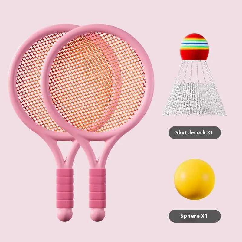 1 Setlightweight Children Tennis Badminton Racquets Kids Rackets Qme Pink