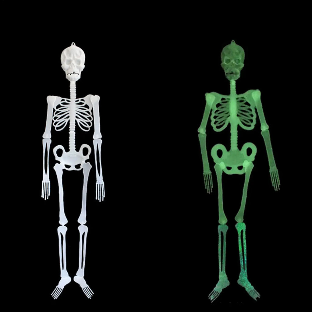 Skeleton Decor 5 Ft Glow Dark Bones Door Hanger Props Halloween Qme