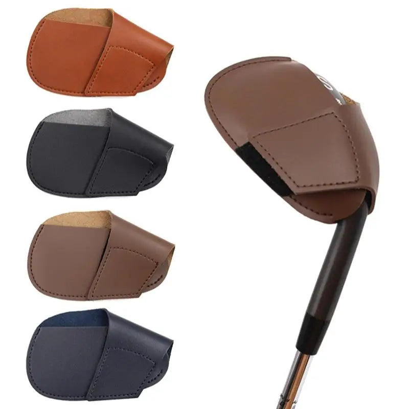 Golf Head Cover Universal PU Club Iron Sleeve Putter Protector Wedges Qme