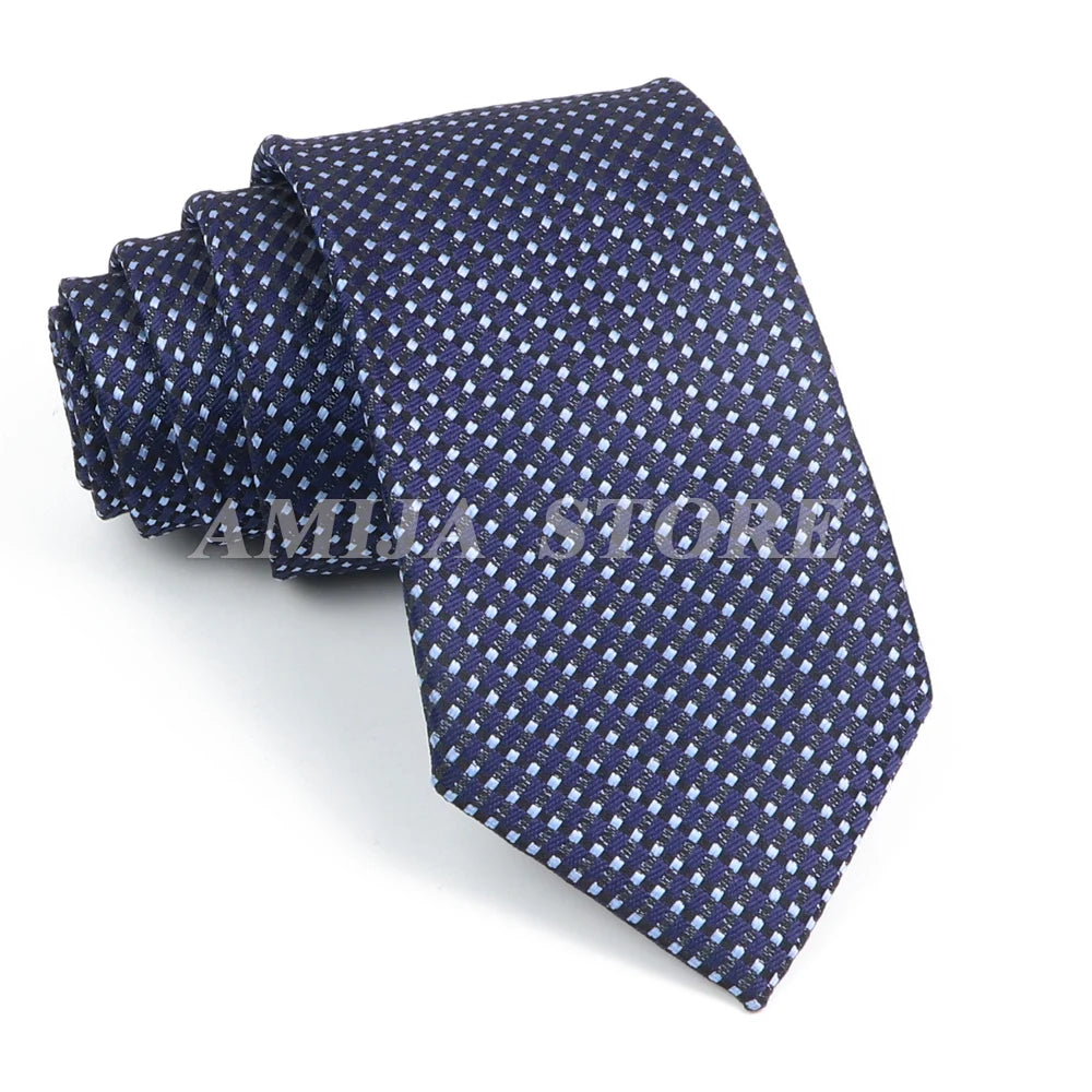 Tie Men Gravatas Wholesale Fashion Woven Luxury Necktie Dark Grey Dot Qme 15 China Mainland