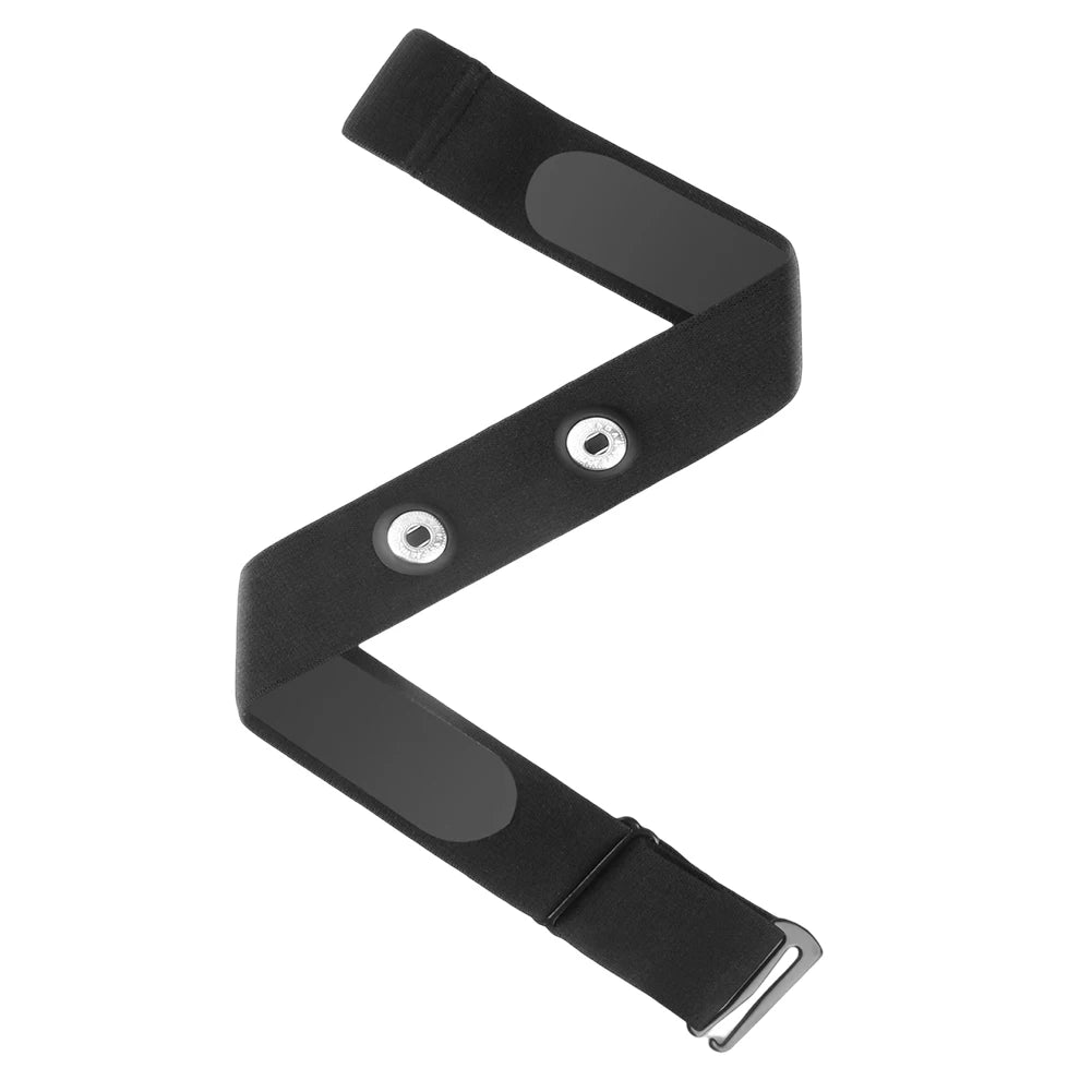 Heart Rate Monitor Replacement Sensor Band Belt Soft Fitnesss Chest Band Compatible with Polar Garmin Magene Qme Black