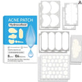 Hydrocolloid Acne Patches Multi-shape Invisible Bulk-pack Facial Body Qme A