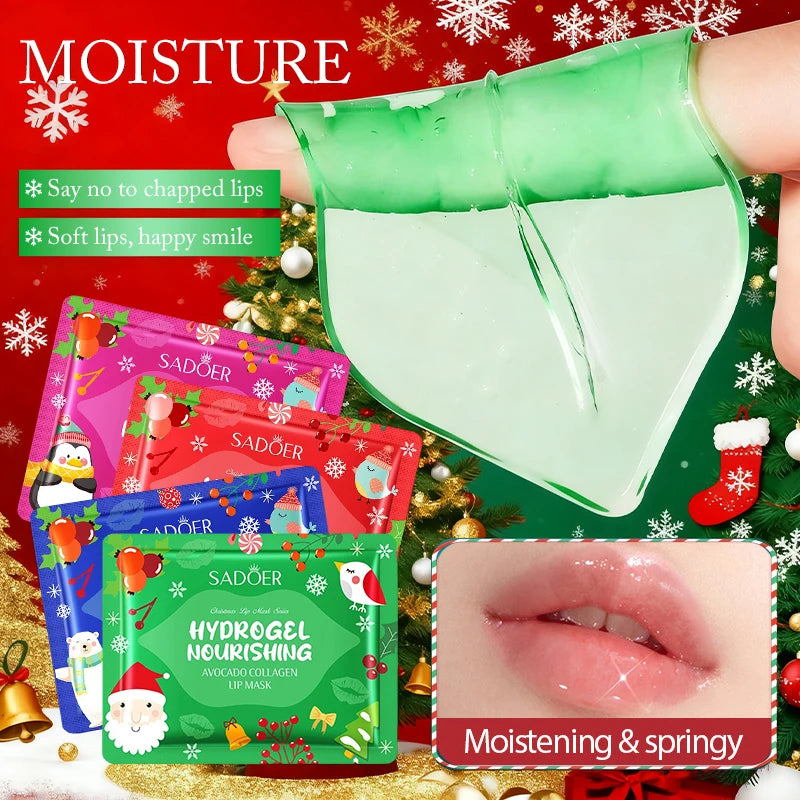 Gel Collagen Lip Mask Crystal Pads Moisturizing Anti-wrinkle Firms Qme