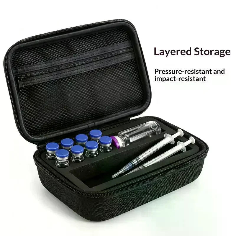 EVA Portable Insulin Vials Storage Case Resistant Waterproof Insulin Organizer Diabetics-Large Capacity Protector Storage Boxes Qme