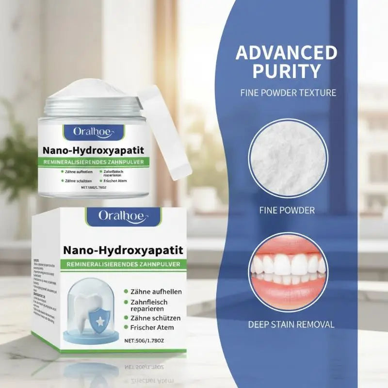Hydroxyapatite Whitening Powder Teeth Strong Stain Removal Improve Qme