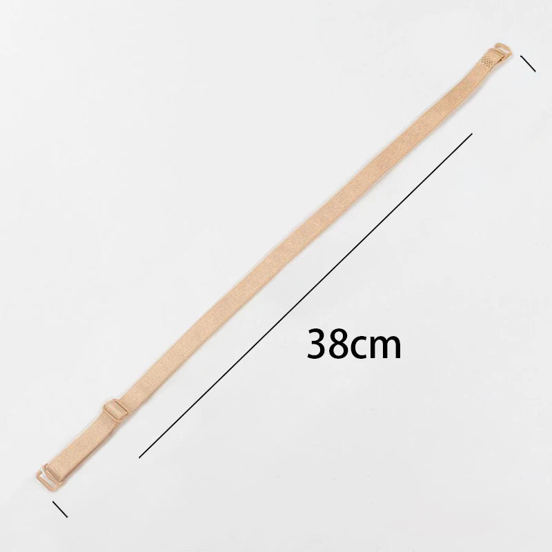 Women Slip Resistant Bra Straps Double Shoulder Elastic Brassiere Qme