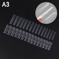 Poly Dual Forms Nail Gel Mold Extension Quick Building Tips Reusable Qme A3