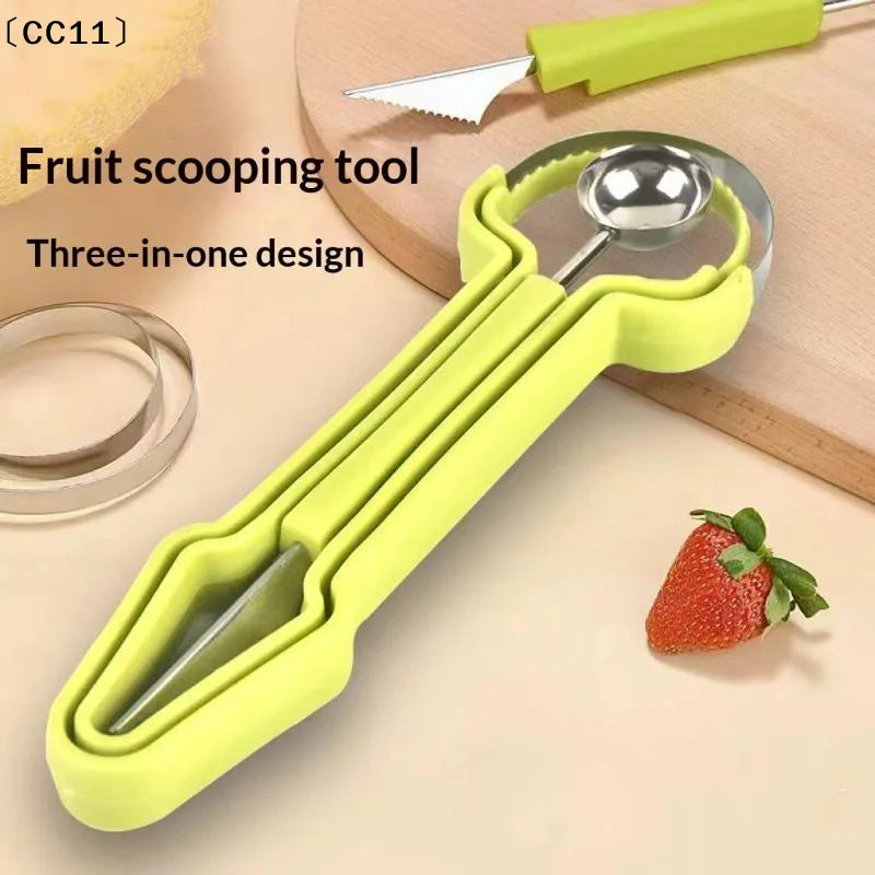 1 Fruit Knife Baller Scooper Meat Extractor Watermelon Cantaloupe Qme