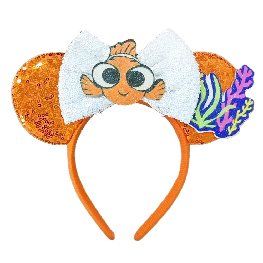 Newest Finding Nemo Inspired Mickey Ears Headband Party Cosplay Decoration Costume Party Gift For Girls/Adults Festival Headwear Qme Headband 1