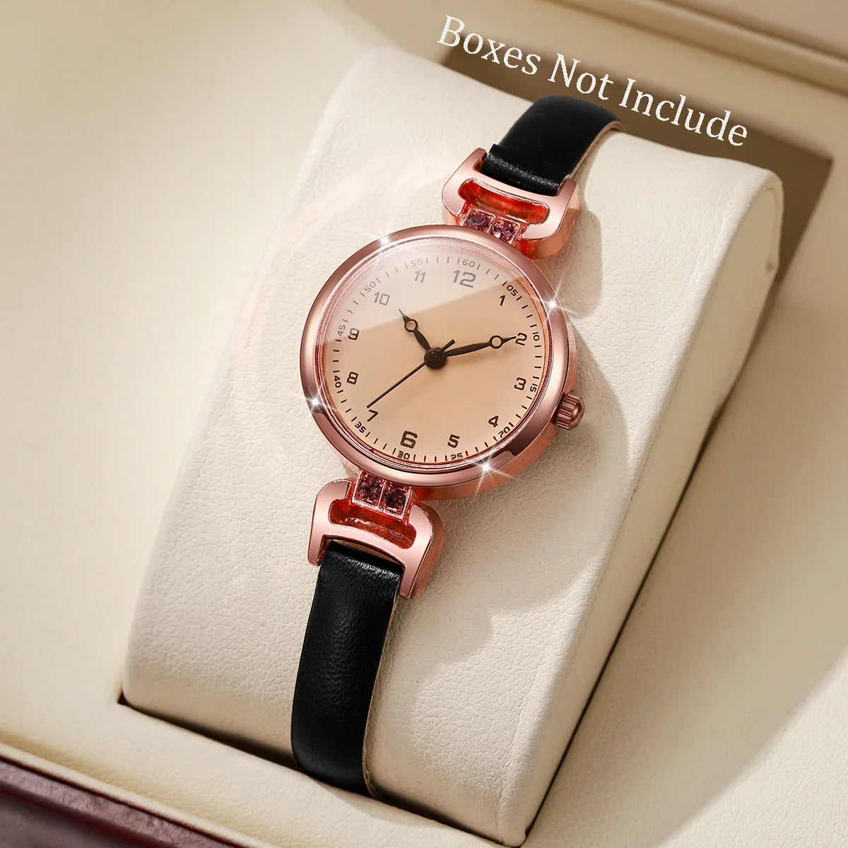 1/2PCS Retro temperament watch for women, student light luxury, British small fragrance style, small dial, women's quartz watch Qme Black Without Box